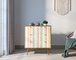 Комод "Berber" три ящика 45 принт арт BB40/Print_45