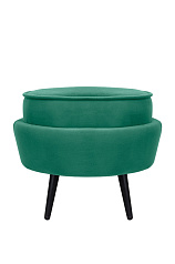 Пуф Pearl Adorn Green V2 на черных ножках в Санкт-Петербурге