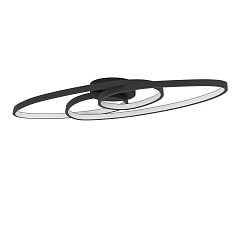 900947 Потолочный светильник диммируемый GIANELLA, 36W (LED), 3000K, 3960lm, L880, B335, H210, сталь, черный / пластик, белый