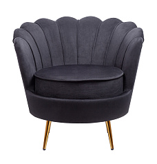 Низкое кресло ракушка Pearl Black в Санкт-Петербурге