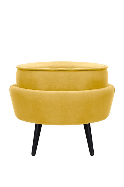 Пуф Pearl Adorn Yellow на черных ножках в Санкт-Петербурге Пуф Pearl Adorn Yellow на черных ножках