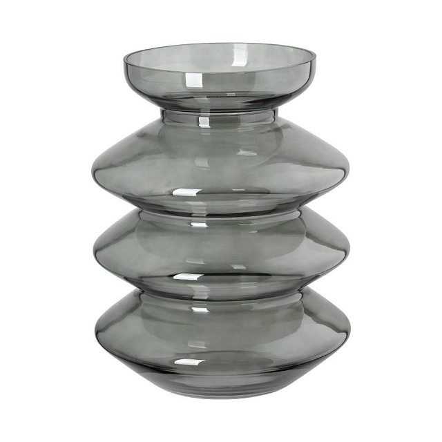 421355 Ваза декоративная BEVATO, H280, ?220, стекло, серый в Санкт-Петербурге 421355 Ваза декоративная BEVATO, H280, ?220, стекло, серый