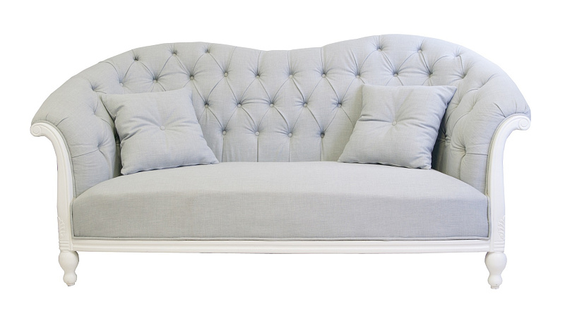 Французский диван для гостиниц Velina цвет серый