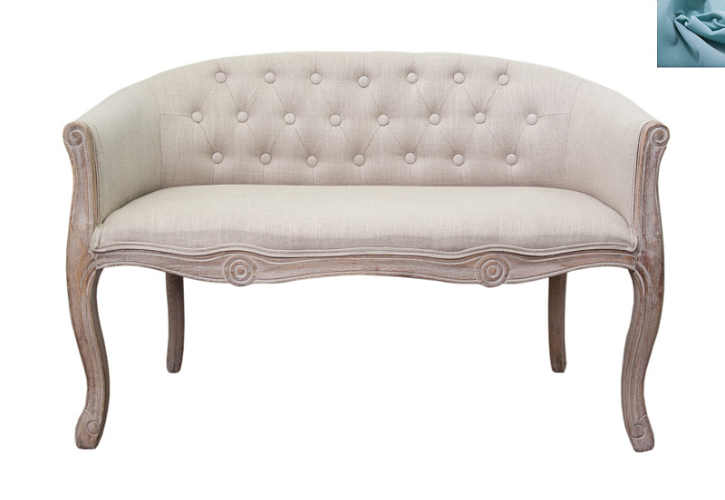 Дизайнерский двухместный диван Kandy Double Mocca цвет голубой