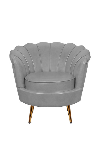 Низкое кресло ракушка Pearl Grey V2 в Санкт-Петербурге Низкое кресло ракушка Pearl Grey V2