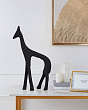 427031 Статуэтка Жираф SUZU, L110, B30, H170, алюминий, черный №0