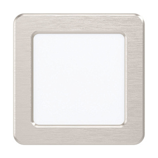 99183 Светодиодный встраиваемый светильник FUEVA 5, 5,5W (LED), 117х117, ET26, 700lm, 4000K, сталь, никель