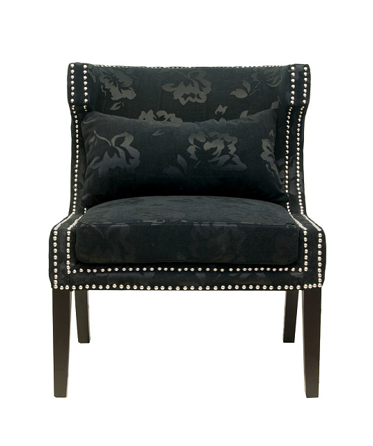 Мягкое полукресло с подлокотниками Suza Black в Санкт-Петербурге Мягкое полукресло с подлокотниками Suza Black