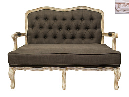 Двухместный дизайнерский диван Yareli Brown V2