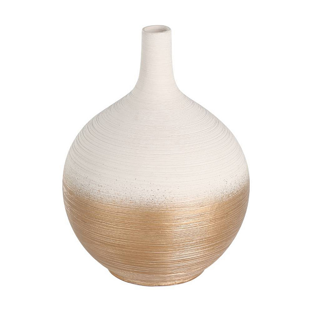 421415 Ваза декоративная SARYKSU, H220, керамика, белый, золотой в Санкт-Петербурге 421415 Ваза декоративная SARYKSU, H220, керамика, белый, золотой