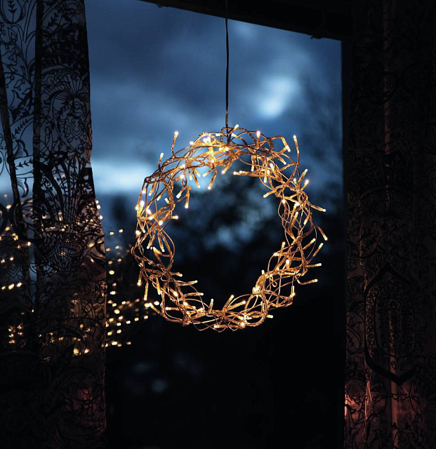 411012 Светодиодный рождественский венок CURLY в Санкт-Петербурге 411012 Светодиодный рождественский венок CURLY