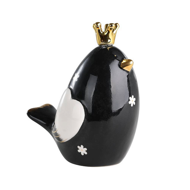 427924 Фигурка Птица LANDJUT L123, B77, H133 керамика, черный, белый, золотой в Санкт-Петербурге 427924 Фигурка Птица LANDJUT L123, B77, H133 керамика, черный, белый, золотой