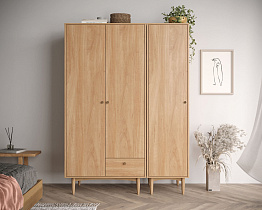 Шкаф трехстворчатый Bubble Solid арт BBL114S