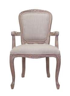 Мягкий стул с подлокотниками Gran Arm Beige