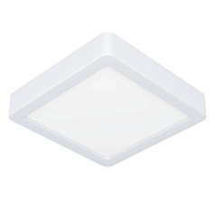 900589 Накладной светильник диммируемый FUEVA 5, 11W (LED), 3000K, L160, B160, H28, сталь, белый / пластик, белый