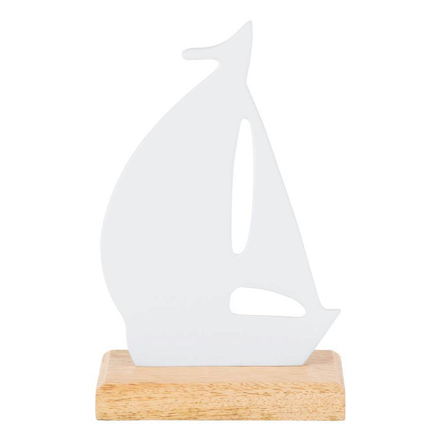 427383 Фигурка Лодка AMOATSY L120, B70, H190 алюминий, дерево белый, натуральный в Санкт-Петербурге 427383 Фигурка Лодка AMOATSY L120, B70, H190 алюминий, дерево белый, натуральный