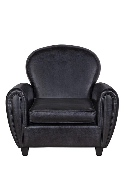 Кресло кожаное широкое Flog черное в Санкт-Петербурге Кресло кожаное широкое Flog черное
