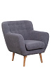 Низкое кресло Fuller Grey Boucle №1