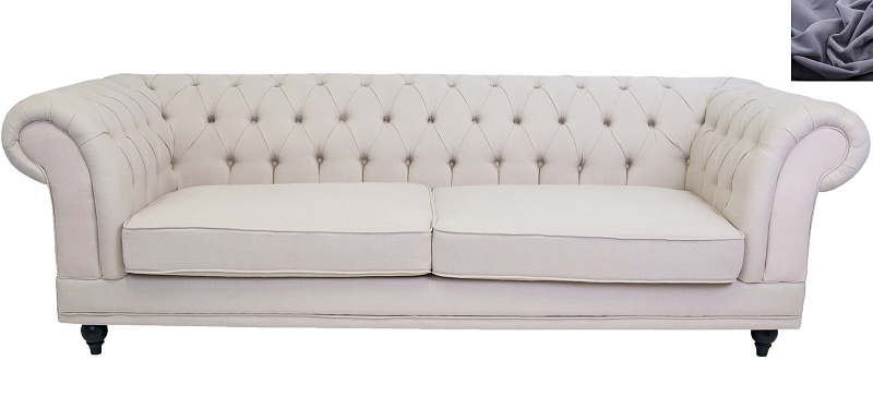 Диван мягкий арт-деко Neylan темно серый