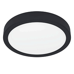 900653 Накладной светильник FUEVA 5, 17W (LED), 3000K, IP44, ?210, сталь, черный / пластик, белый