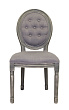 Дизайнерский обеденный стул модерн Volker Button Grey №0