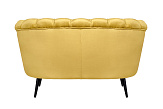 Дизайнерский диван Pearl Double Yellow на черных ножках №3
