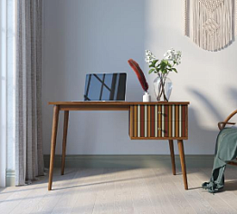 Стол рабочий "Berber" принт 20 с одной тумбой арт BB20/Print_20