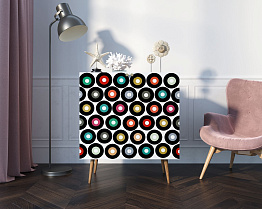 Комод "Berber" две дверки малый 37 принт арт BB38/Print_37