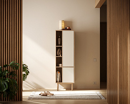 Шкаф-стеллаж с дверками "Alice" арт ALC12