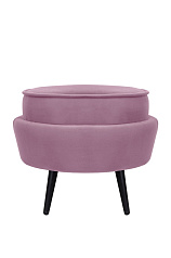 Пуф Pearl Adorn Pink на черных ножках