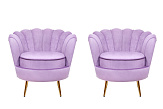 Комплект кресел ракушка Pearl Purple №0