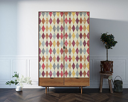 Шкаф двустворчатый  "Bruni print" с двумя ящиками арт BR27/2P