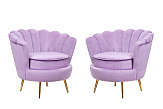 Комплект кресел ракушка Pearl Purple №1