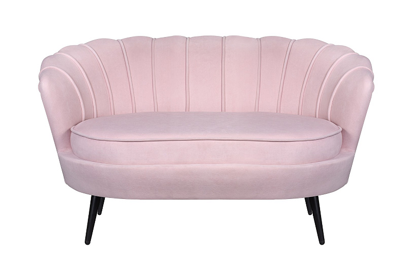 Диван ракушка Pearl Double Pink на черных ножках в Санкт-Петербурге Диван ракушка Pearl Double Pink на черных ножках