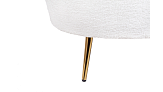 Комплект кресел и дивана ракушка Pearl Double White Boucle №5