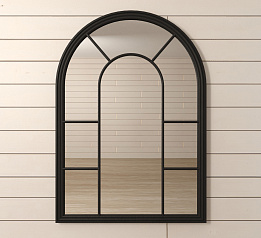 Зеркало "Venezia" черное арт 201-20BLKETG