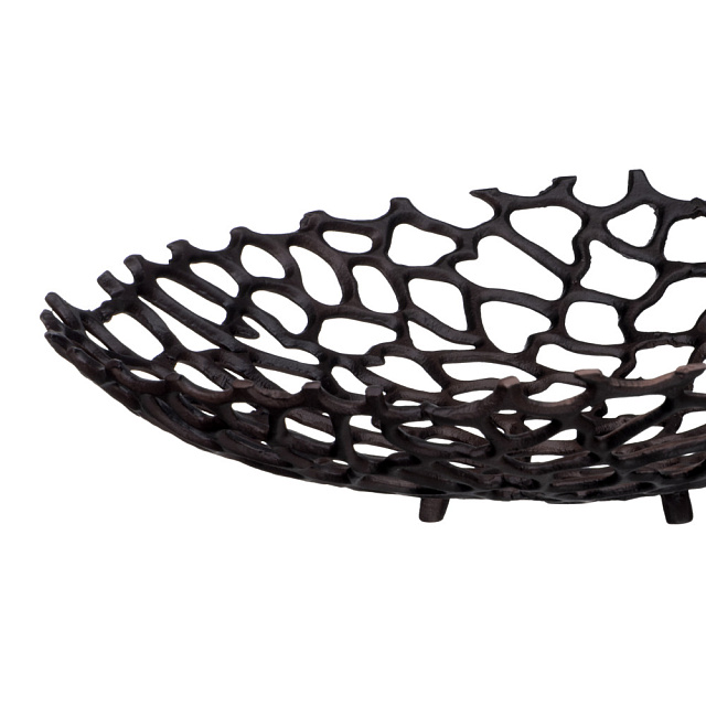 429658 Чаша декоративная KIMITSU, ?380, H75, коричневый