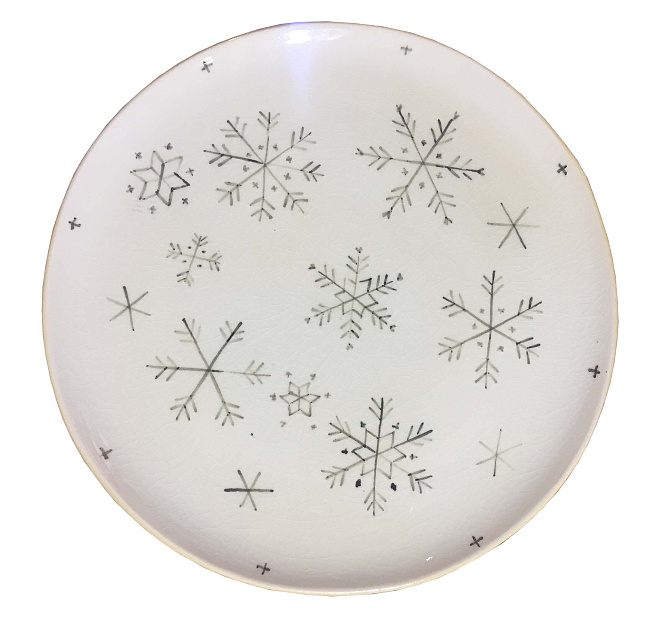 Тарелка большая "Snow" арт NG02