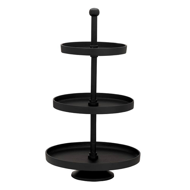 427645 Блюдо-этажерка декоративное BABIRIK H510 алюминий, черный в Санкт-Петербурге 427645 Блюдо-этажерка декоративное BABIRIK H510 алюминий, черный