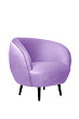 Мягкое кресло Small Benee Purple на черных ножках №0