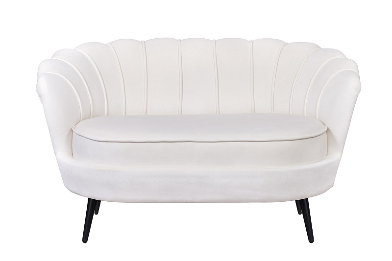 Диван ракушка Pearl Double Beige на черных ножках в Санкт-Петербурге Диван ракушка Pearl Double Beige на черных ножках