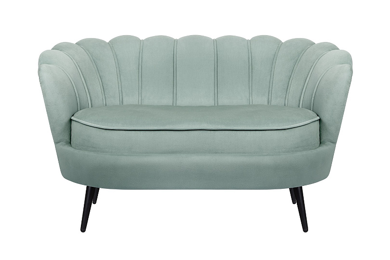 Диван ракушка Pearl Double Green на черных ножках в Санкт-Петербурге Диван ракушка Pearl Double Green на черных ножках