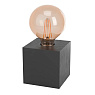 Настольная лампа PRESTWICK 2, 1x40W(E27), дерево, черный
