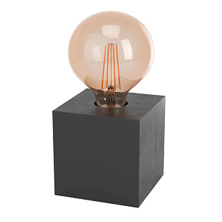 Настольная лампа PRESTWICK 2, 1x40W(E27), дерево, черный