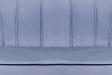 Диван ракушка для гостиниц Pearl Triple Blue на черных ножках №4