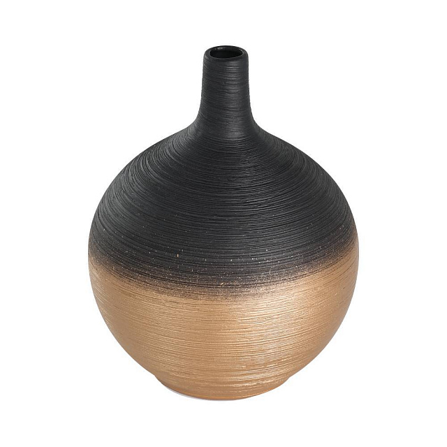 421418 Ваза декоративная SARYKSU, H185, керамика, черный, золотой в Санкт-Петербурге 421418 Ваза декоративная SARYKSU, H185, керамика, черный, золотой