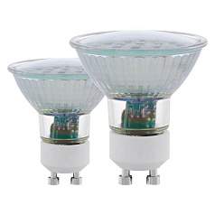 Светодиодная лампа SMD, 2х5W (GU10), 4000K, 400lm, 2 шт. в комплекте