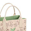 426548 Сумка женская TOMISATO, L400, B260, H300, 100 % полиэстер, бежевый, зеленый №1