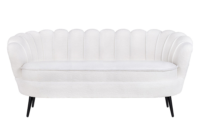 Диван ракушка для гостиниц Pearl Triple Boucle на черных ножках в Санкт-Петербурге Диван ракушка для гостиниц Pearl Triple Boucle на черных ножках