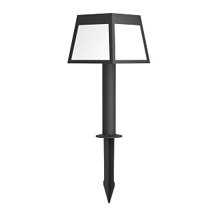 901074 Ландшафтный светильник на солнечной батарее с датчиком движения ALTILIA, 7,5W (LED), 3000K, 1000lm, IP65, H560, пластик, чёрный/пластик, белый